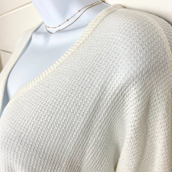 Waffle Knit 3/4 sleeve Top - Picture 3 of 3